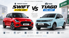 Maruti Swift S-CNG AMT vs Tata Tiago CNG AMT